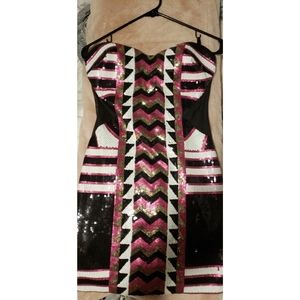 Bebe sequin dress 💖